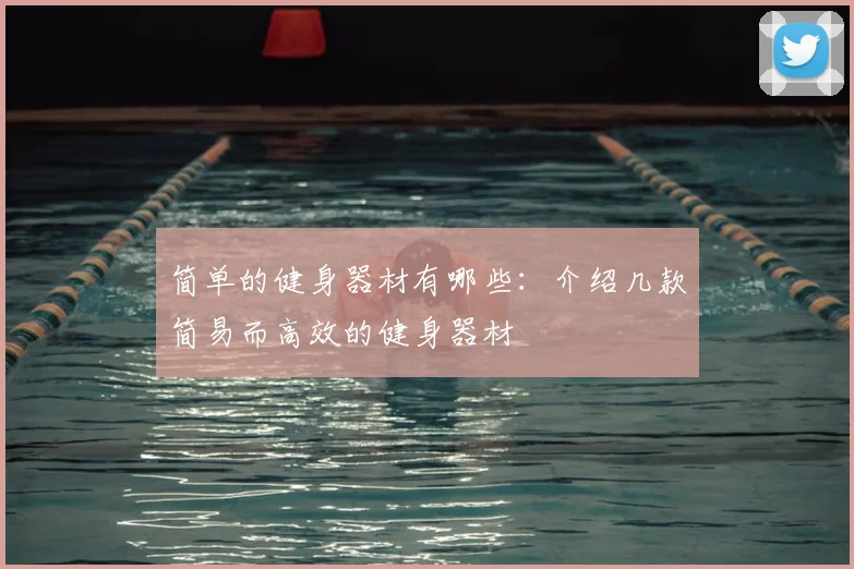 简单的健身器材有哪些：介绍几款简易而高效的健身器材